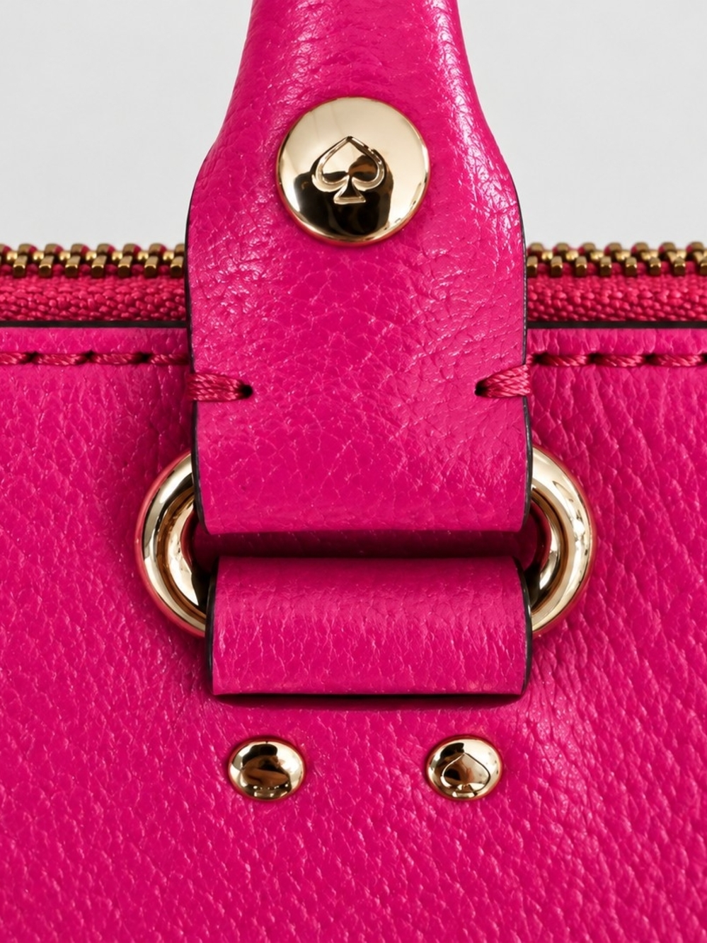 Kate Spade New York Hot Pink Leather Triple Compartment Satchel - Picture 4 of 15